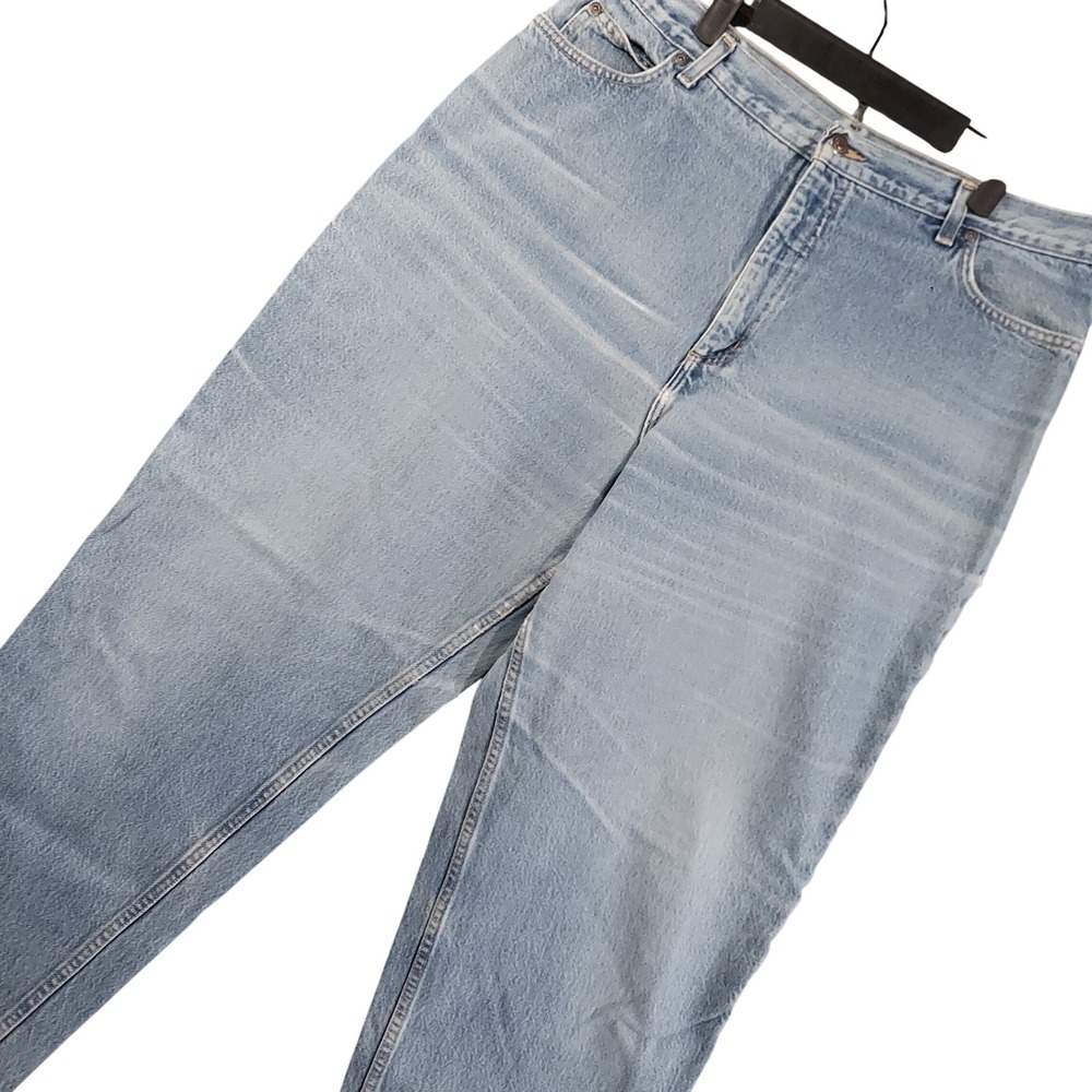Lands End Jeans Women 18 (Fits 34x30) Regular High Rise Straight Leg Whiskered